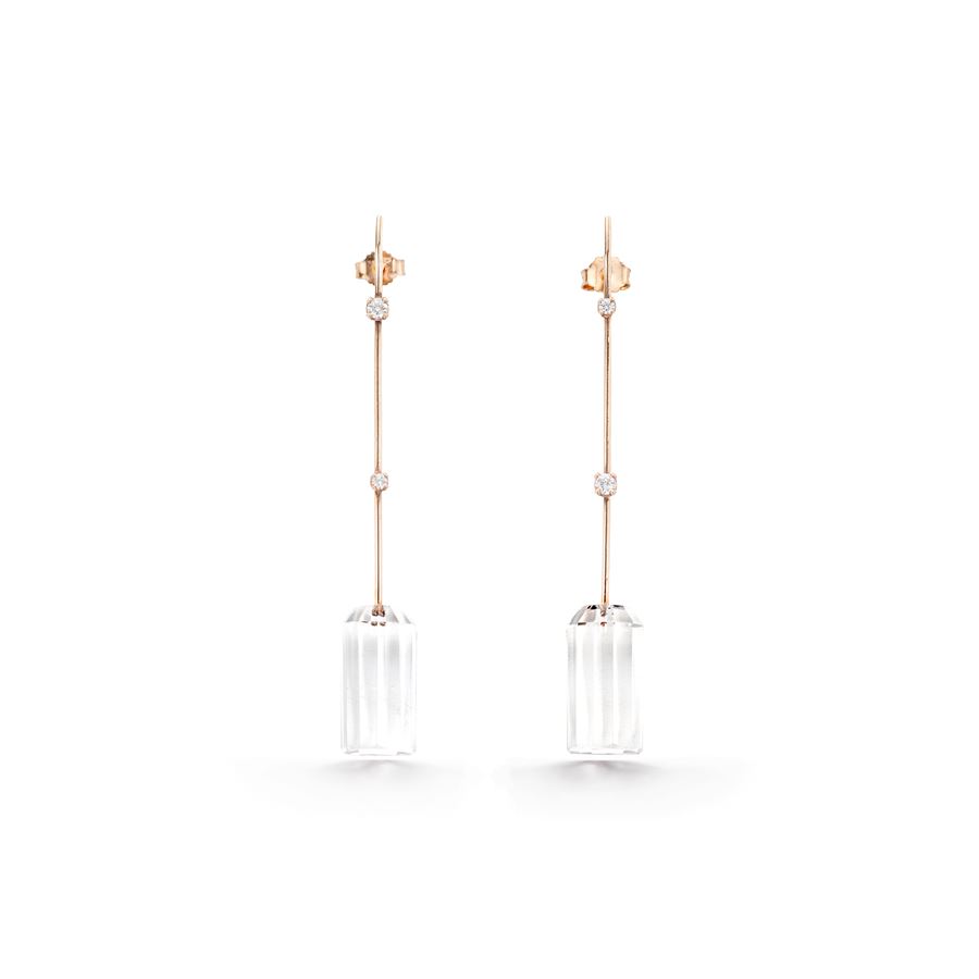 Rose gold 'Amo' with crystals AMI | OR7 CDR CILAU9R CT 0,22